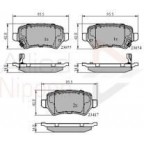 Image for Allied Nippon Rear Brake Pads - (Vauxhall)
