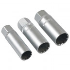 Image for Laser 3/8" Thin Wall Spark Plug Socket Set - 3pc