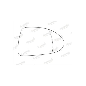 Image for Mirror Glass for Vauxhall Corsa 2007 - Right Hand Side