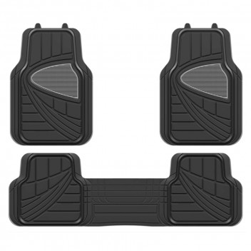 Image for Deluxe Rubber Car Mat Set with Full Cross Rear