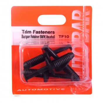 Image for Trim Fasteners Bumper Retainer - Black (BMW, Vauxhall)