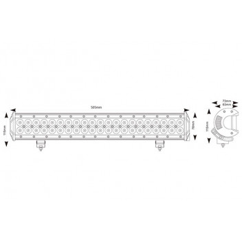 Image for Maypole Spot/Flood LED Light Bar 42 x 3W