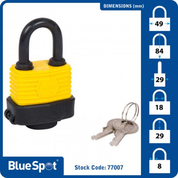 Image for Blue Spot Weather Resistant Padlock - 40mm