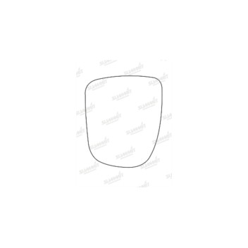 Image for Heated Mirror Glass with Backing plate for Vauxhall Vivaro Traffic 2002 - 2014 - Left Hand Side