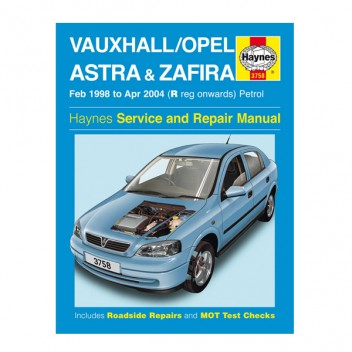 Image for Vauxhall Astra & Zafira Petrol - Haynes Manual