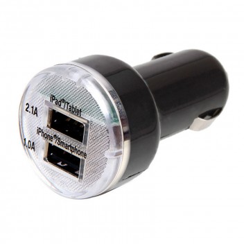 Image for Twin USB in Car Adaptor 12/24v