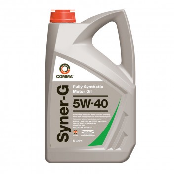 Image for Comma Syner-G 5W-40 Motor Oil - 5 Litres