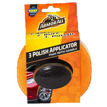 Image for Armor All Polish & Wax Applicator Pads with Handles - 3 Piece