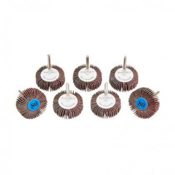 Image for Blue Spot 80 Grit 31.5mm Flap Wheels - 7 Piece
