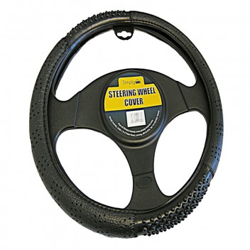 Image for Black Steering Wheel Cover with Massage Effect