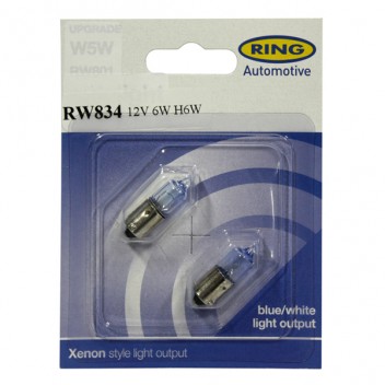 Image for H6W Halogen ICE BLUE Sidelight Bulb