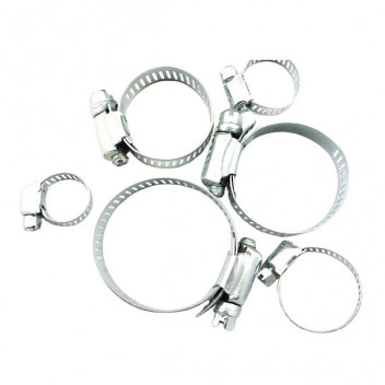 Image for Toolzone Stainless Steel Hose Clamp Set - 35 Piece