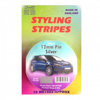 Image for 12mm Styling Stripe - Pin Silver - 10m