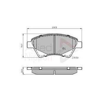 Image for Allied Nippon Brake Pads