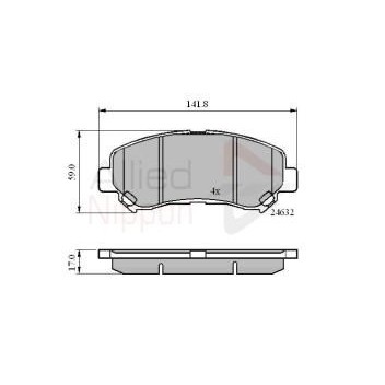 Image for Allied Nippon Brake Pads