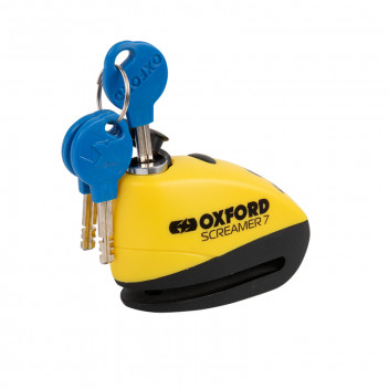 Image for Oxford Screamer7 Alarm Disc Lock - Yellow / Black