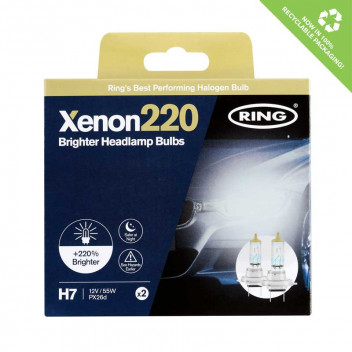 Image for Ring Automotive Xenon 220 Halogen Bulbs - H7