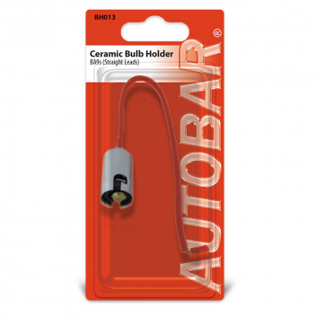 Image for BA9S Ceramic Bulb Holder - Straight Leads