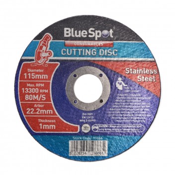 Image for Blue Spot 4.5" Stainless Steel Cutting Disc