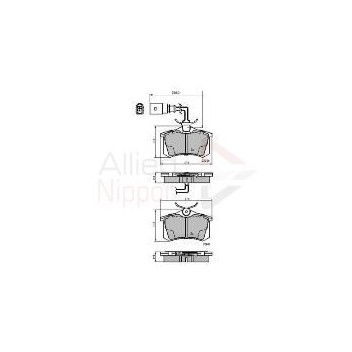 Image for Allied Nippon Brake Pads