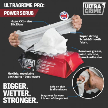 Image for Ultragrime Power Scrub XXL Cloth Wipes (5920) - 80 Pack