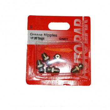 Image for 1/4" UNF Straight Grease Nipple - Pack 5