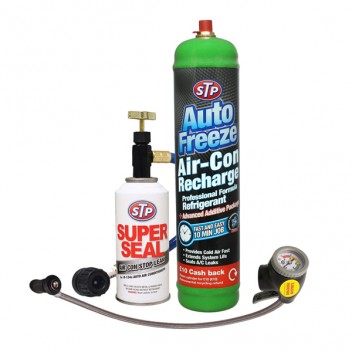 Image for Complete Air Con R134a  Recharge Kit With Trigger Gauge And STP Super Seal - Online Exclusive Only
