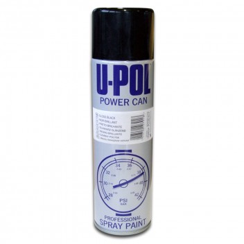 Image for U-Pol Power Can Topcoat Colour Gloss Black - 500ml