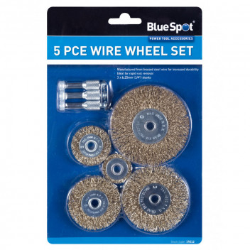 Image for Blue Spot Wire Wheel Set - 5 Piece