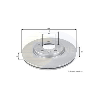 Image for COMLINE BRAKE DISC SINGLE