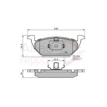 Image for Allied Nippon Brake Pads