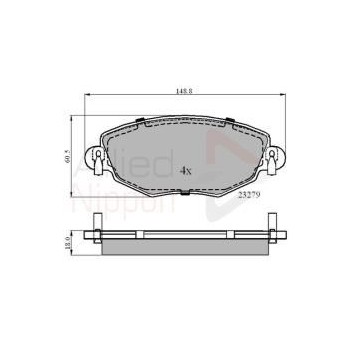Image for Allied Nippon Brake Pads