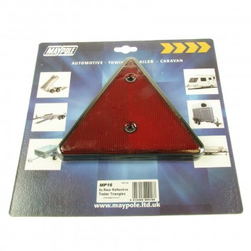 Image for Rear Reflective Trailer Triangles - Black Surround - Pair of 2