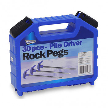 Image for Streetwize Pile Driver Rock Peg Set - 30 Piece