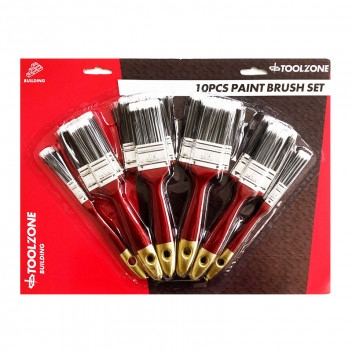 Image for Toolzone Paint Brush Set - 10 Piece