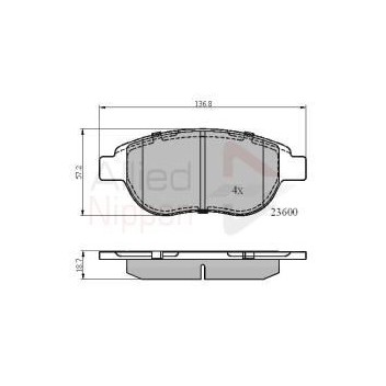 Image for Allied Nippon Brake Pads
