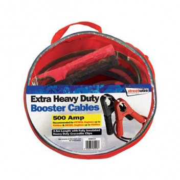 Image for Streetwize 3m Heavy Duty Booster Cable - 600A