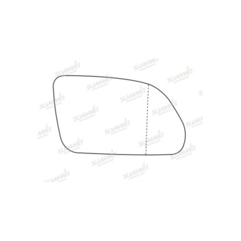 Image for Mirror Glass for Skoda Octavia Mark 2 2004 -  2009 - Right Hand Side