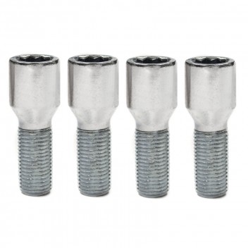 Image for Wheel Bolts Silver M12 x 1.25mm Slim Fit BST20528-4