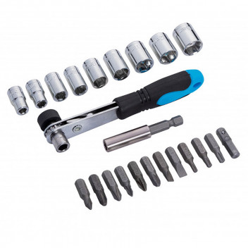 Image for Blue Spot Offset Ratchet Bit and Socket Set - 23 Piece