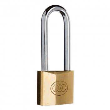 Image for Tri-Circle Brass Long Shackle Padlock L265/50mm