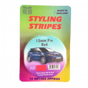 Image for 12mm Styling Stripe - Pin Red - 10m