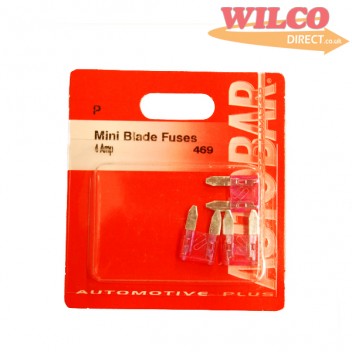 Image for Mini Blade Fuses 4 Amp - Pack 3