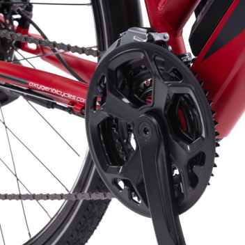 Oxygen S-Cross ST MKII e-Bike 13ah Matt Red - 17" Frame Image for Oxygen S-Cross ST MKII e-Bike 13ah Matt Red - 17" Frame