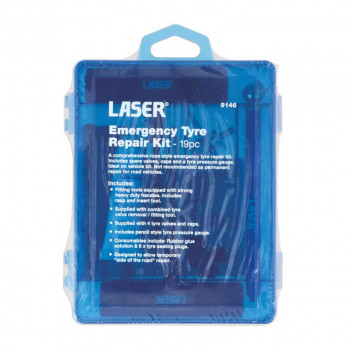 Image for Laser Emergency Tyre Repair Kit - 19 Piece