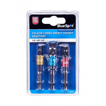 Image for Blue Spot Coloured Impact Adaptors (1/4"-3/8"-1/2")