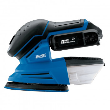 Image for Draper D20 20V Tri-Base Detail Sander, 1 x 2.0Ah Battery, 1 x Charger