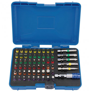 Image for Draper Coloured Screwdriver Bit Set 60 Piece