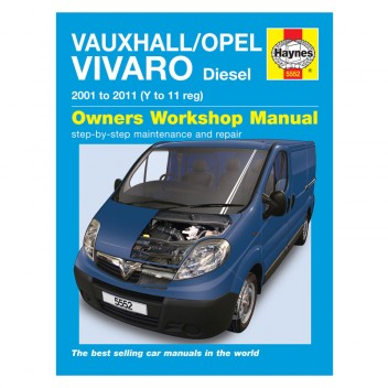 Image for Vauxhall/Opel Vivaro Diesel Manual 01-11 - Haynes Manual