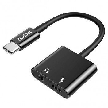 Image for Gadjet 2 in 1 Aux & Type C Charging Adapter